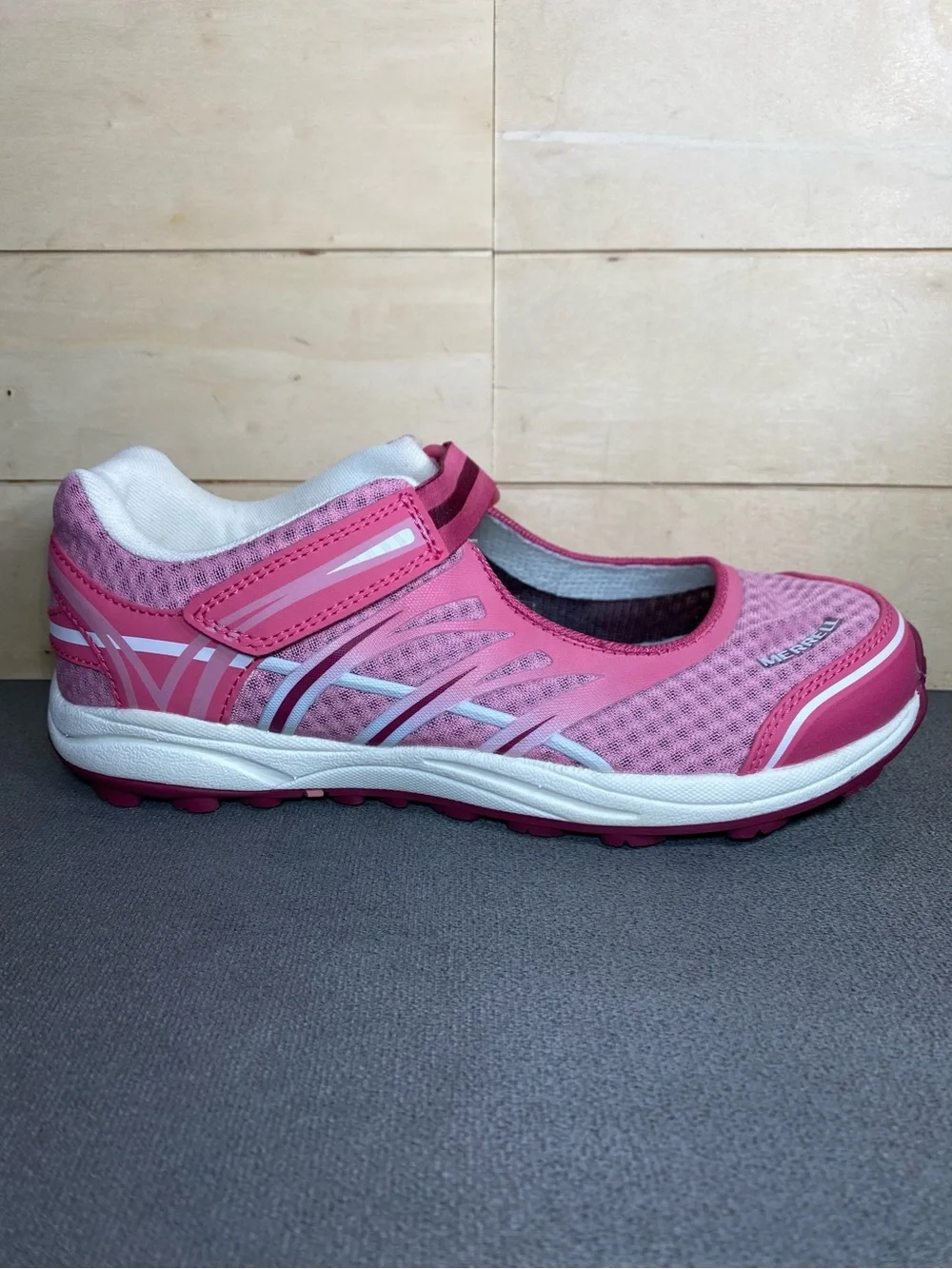 Merrell Honeysuckle Mary Janes Pink White Girl's Youth Size 4.5 Shoes